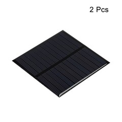 2Pack Mini Solar Panel Cell 6V 150mA 0.75W 80mm x 80mm