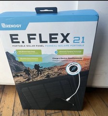Renogy E.FLEX 21W Foldable Waterproof Solar Panel – Black – NEW