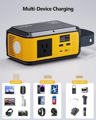 Jump 100 Solar Generator – Ultra-Fast 65W Recharge & LED Light for Emergency Use
