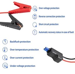 EC5 Heavy Duty Jump Starter Replacement Cables with Battery Clamps-EC5 Connec…