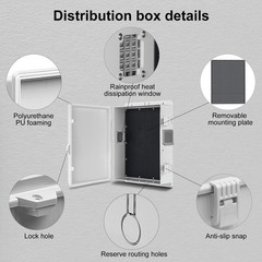 Namunanee Outdoor Electrical Junction Box, ABS Water Resistant Enclosure with…