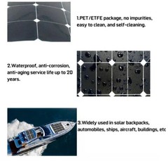150W 300W Flexible Solar Panel Mono 12V Portable for Camping Home RV Boat Marine