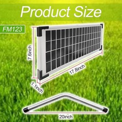 FM123 Solar Panel Kit,Compatible with Mighty Mule Automatic Gate Openers,10 W