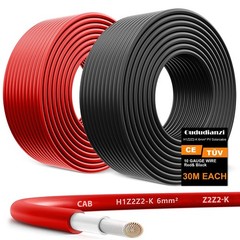 Solar Panel Wire 10AWG 100FT Tinned Copper PV Oududianzi