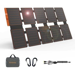 Portable Solar Charger Monocrystalline Waterproof Camping Hiking Emergency Power