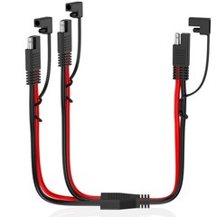 10AWG SAE Y Splitter Cable SAE Quick Disconnect Connector, 1 to 2 SAE to SAE …