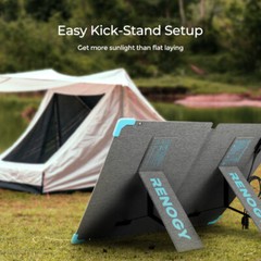Open box Renogy 80W Portable Solar Suitcase Foldable Solar Panel Off GridCamping