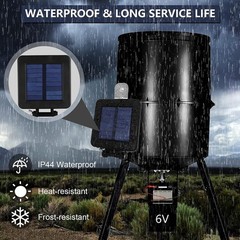 Solar Panel for Deer Feeder – 6V Solar Panel Waterproof Small Solar Battery Char