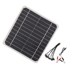 Compact 10W 12V Solar Panel Multi Functional For Camping And Travel Popular