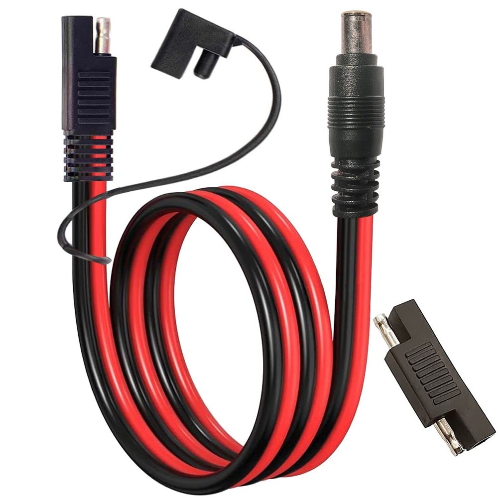 SAE to DC 8mm Adapter Cable for Solar Generators and Power Stations 14AWG