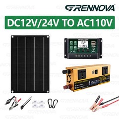 Grennova 2200W Off-Grid Solar System 50W Panel 60A MPPT Dual Voltage Inverter
