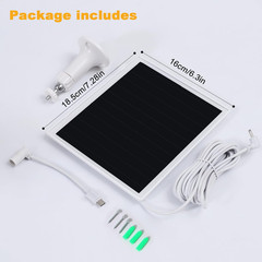 Solar Panel Charger for Ring Camera, Compatible with Ri Ng Stick up Cam Battery,