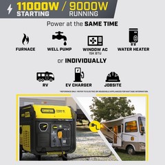 Champion Power Equipment 11,000-Watt Wireless Remote Start Home Backup Portable