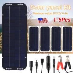 Lot 30W Solar Panel 12V Trickle Charger Battery Charger Kit Maintainer Boat Car