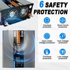 20000W Peak Solar System Kit Flexible Panel DC 12V/24V To AC 110V/220V Inverte1G