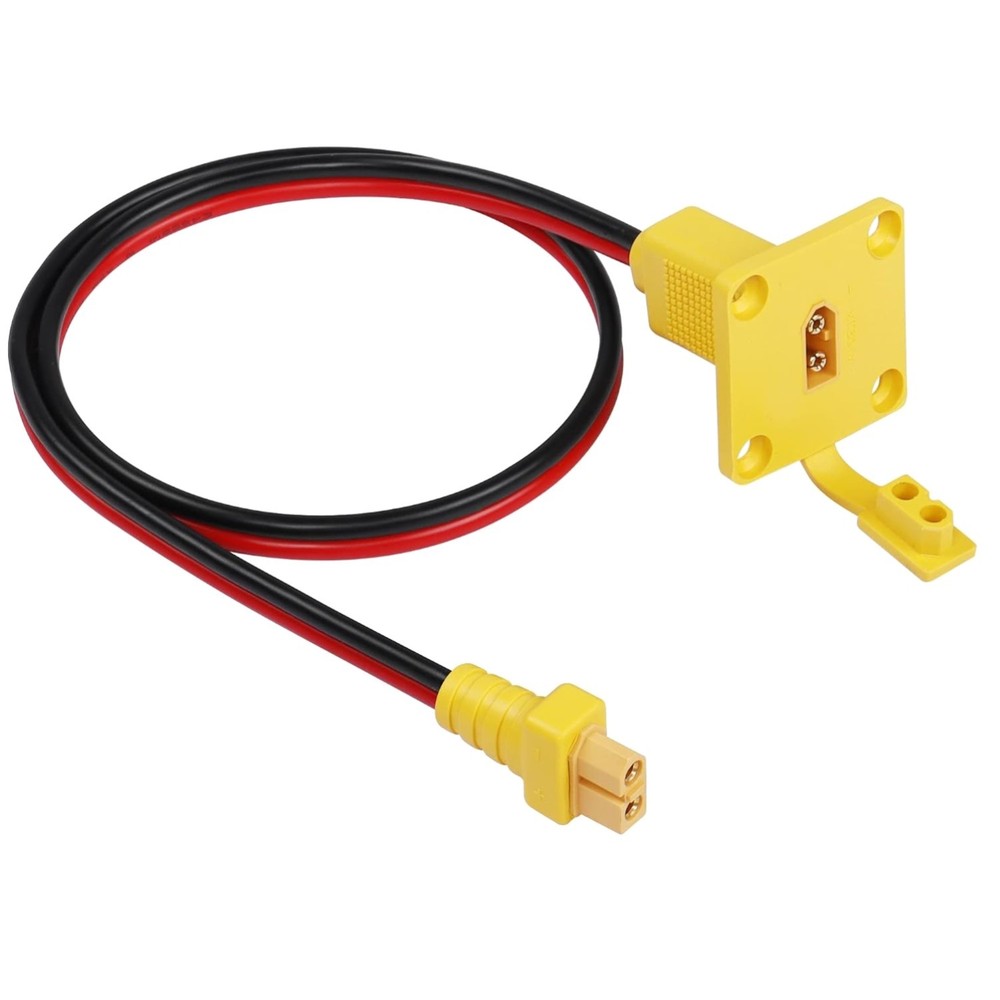 XT60 Male to Female Panel Cable 12AWG 2FT for RC Lipo Battery