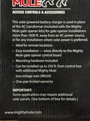 10 Watt Solar Panel Kit MIGHTY MULE FM123 – FREEE SHIPPING