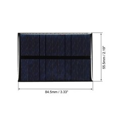 Mini Solar Cell Panel 5.5V 120mA 0.66W 84.5mm x 55.5mm 1pc