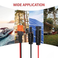 10AWG 2FT Solar to XT60i Cable 2 10 25 35 50 75 100FT Solar Connector to XT60i