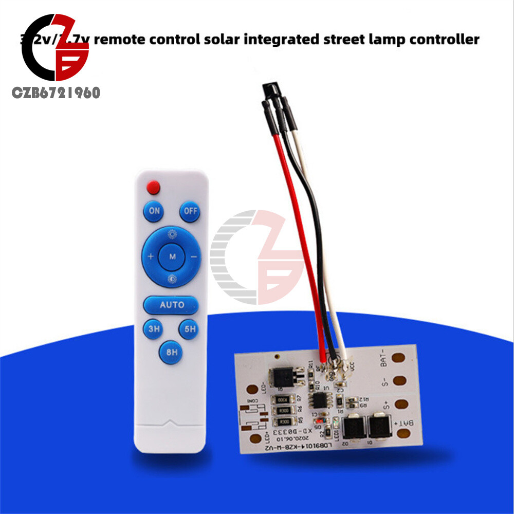 Remote Control Solar Ceiling Light Control Board 3.2/3.7V With Remote Controller