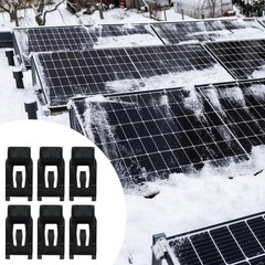 6 Pieces Pv Snow Trap Clips Easy Installation Solar Panel Pv Snow Brake