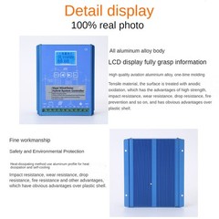 2KW 12/24/48V MPPT Wind Solar Hybrid Charge Controller W/ Dump Load LCD Display