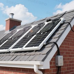4 x 40W High-Efficiency PV Panels + 30A-100A Intelligent Controller for RV/Home