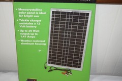 Nature Power Monocrystalline Solar Panel, 25 Watts, Model# 15025 – Brand New!