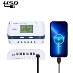 Solar Panel Regulator Battery Charge Controller 12V/24V/48V Auto Tracking LCD