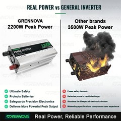 Grennova 2200W Solar System 50W Panel 12V To 110V/220V Inverter 60A Controller