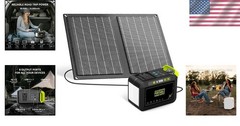 Multi-Purpose 88.8Wh Solar Generator with 21W Panel for Travel & Home Backup