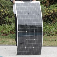 130W Solar Panel Flexible Monocrystalline PV Charging For RV Boat 1140*530*2.5mm