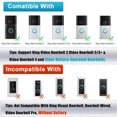 6W Solar Panel 360 Adjustable Bracket Wall Mount Doorbell Battery Charger Board