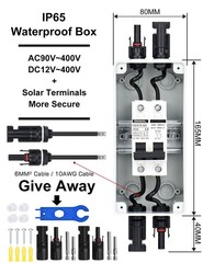 DIHOOL 30 Amp Solar Disconnect Switch, Miniature Circuit Breaker with din rail e