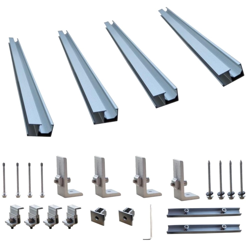 Easy Set-Up Sloped Tin Roof Solar Panel Mounting Kit$