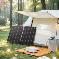 1600W Solar Panel Kit – 2 x800W + 100A Controller + Extension Cord Multi-Scene