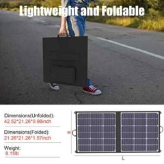 Gooloo Solar 100, 18V 100W Portable Solar Panel for Camping, Road Trip Foldable