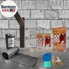 10 Ft. Carbon Fiber Basement Wall & Foundation Crack Repair Kit High Strength –