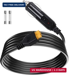 Portable12V/24V car Charger Suitable for Ecoflow Delta/River, Bluetti EB55, Anke