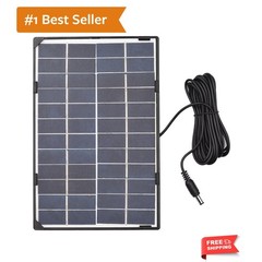 Mini Solar Panel, 6W 12V Solar Panel for Outdoor Security Camera Solar Cell w…
