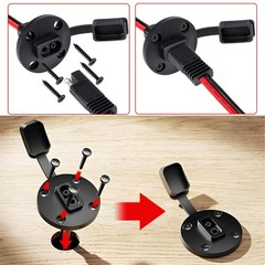 SAE Quick Connector Harness 1FT 10AWG Male Plug to Female Adapter Round