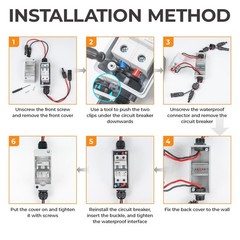 Solar Panel Disconnect Switch 1000V 60A PV Grey