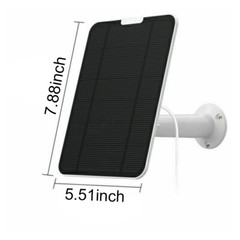 4W Solar Panel Charger Adjustable eufyCam 2/2 Pro/2C/2C Pro/E Security Camera