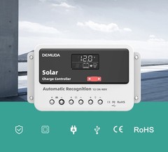30A 40A 50A 60A Solar Panel Charge Controller 12/24/48V LCD Regulator Charger