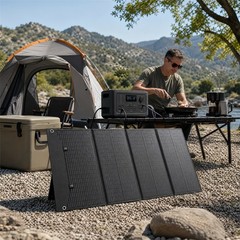 200W Solar Panel Portable Foldable Mono for Cmaping Power Station RV Off-Grid