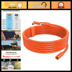 30FT 9M 12AWG Solar Extension Cable for Generators, DC7909 & DC8020 Adapter