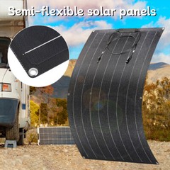 100W 200W Flexible Solar Panel Mono Power Battery Charging for Home RV Boat Camp