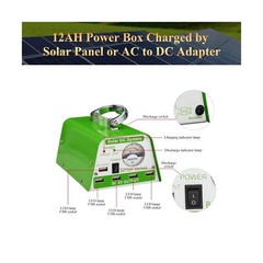 Solar Lights for Inside, 4 Bulbs Solar Shed Lights with On Off Switch, 30W So…
