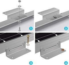 Corrosion-Free Z Brackets for RVs, Trailers, Boats – 4 Count