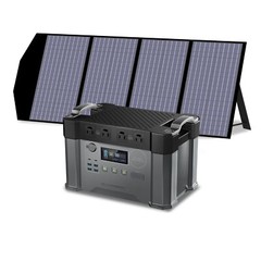 ALLPOWERS 2400W Solar Portable Power Station with Fortable Solar Panel Charger